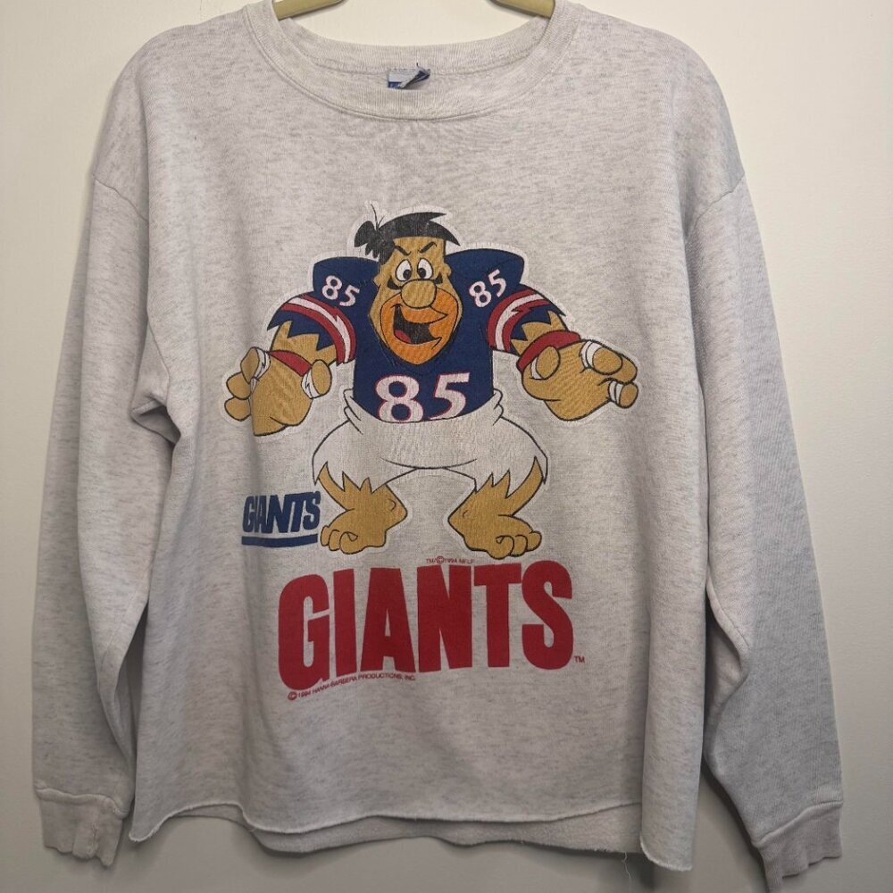 New York Giants RARE Hanna-Barbera Crew Neck Sweatshirt Football Vintage - Large
